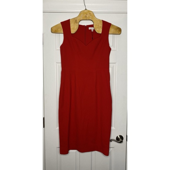 Dress The Population Women's Elle‎ Sheath Dress Red 16 New Chic - Picture 1 of 8
